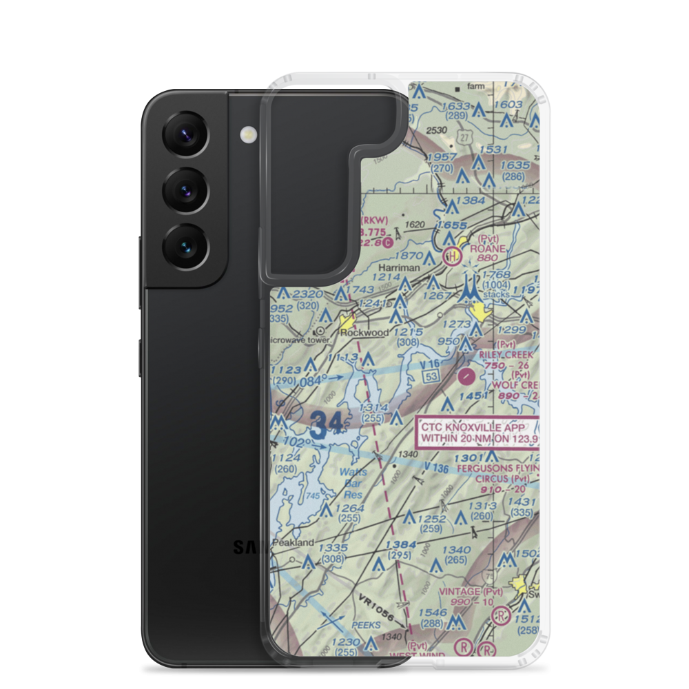 Merian Seaplane Base (3TN2) VFR Sectional Samsung Case Samsung Galaxy S22 model shown