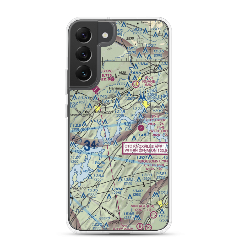 Merian Seaplane Base (3TN2) VFR Sectional Samsung Case Samsung Galaxy S22 Plus model shown