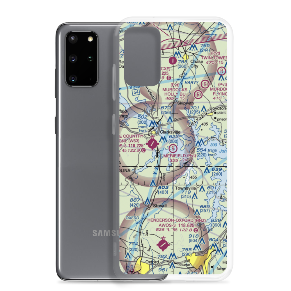 Merifield Airport (VG34) VFR Sectional Samsung Case Samsung Galaxy S20 Plus model shown