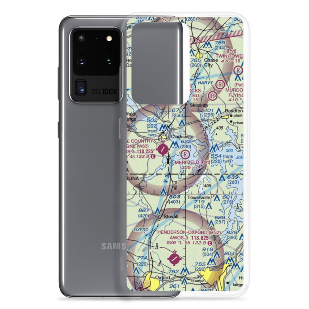 Merifield Airport (VG34) VFR Sectional Samsung Case Samsung Galaxy S20 Ultra model shown