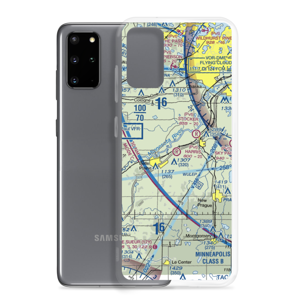 Merill L Harris Field (9MN6) VFR Sectional Samsung Case Samsung Galaxy S20 Plus model shown