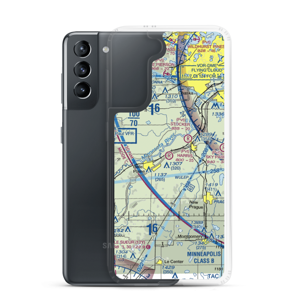 Merill L Harris Field (9MN6) VFR Sectional Samsung Case Samsung Galaxy S21 model shown