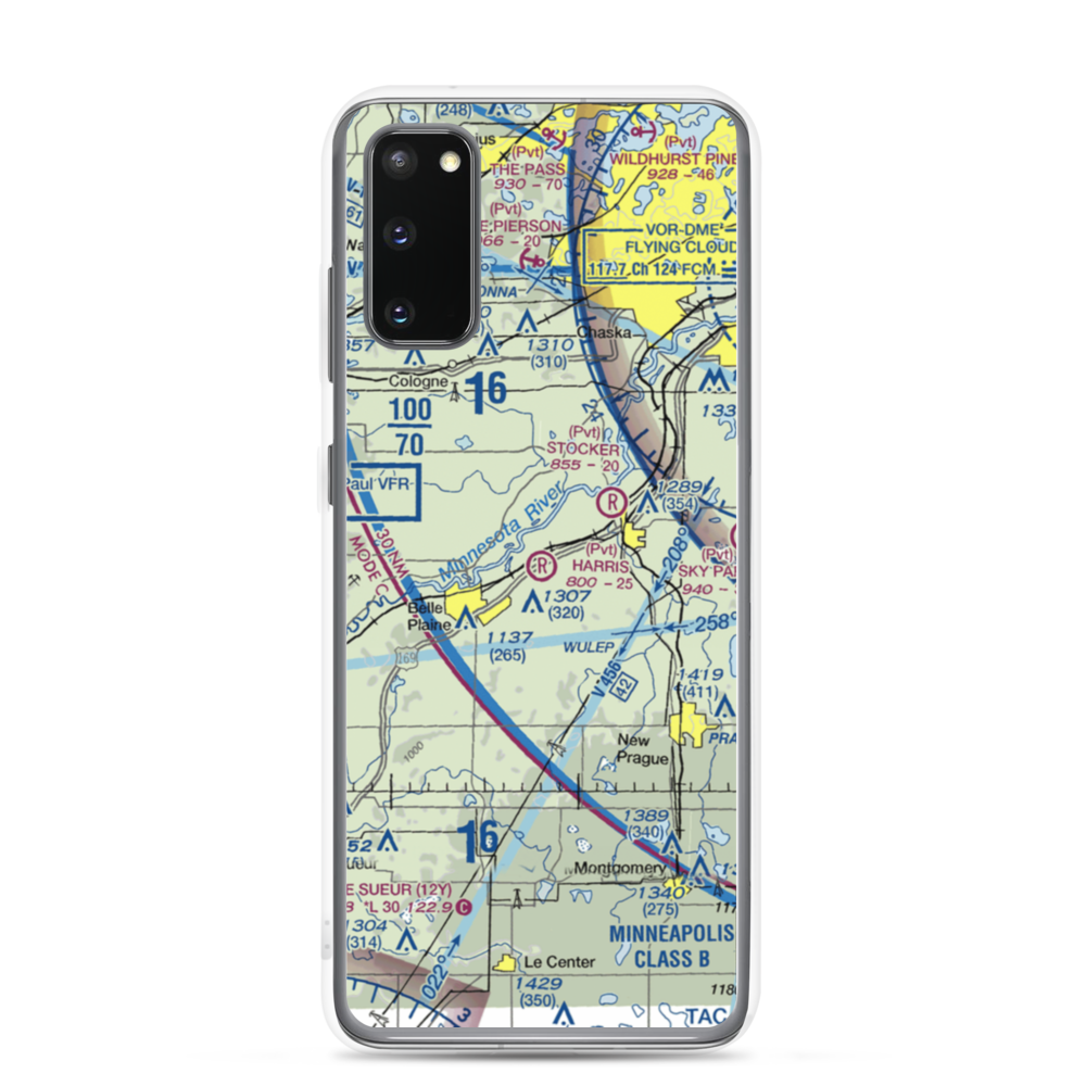Merill L Harris Field (9MN6) VFR Sectional Samsung Case Samsung Galaxy S20 model shown