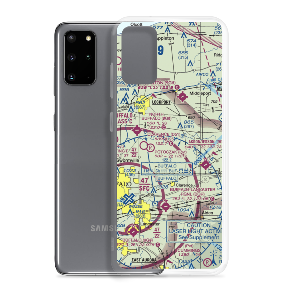 Merkle Airport (NK87) VFR Sectional Samsung Case Samsung Galaxy S20 Plus model shown