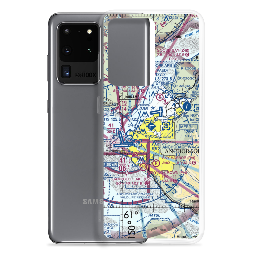 Merrill Field (MRI) VFR Sectional Samsung Case Samsung Galaxy S20 Ultra model shown