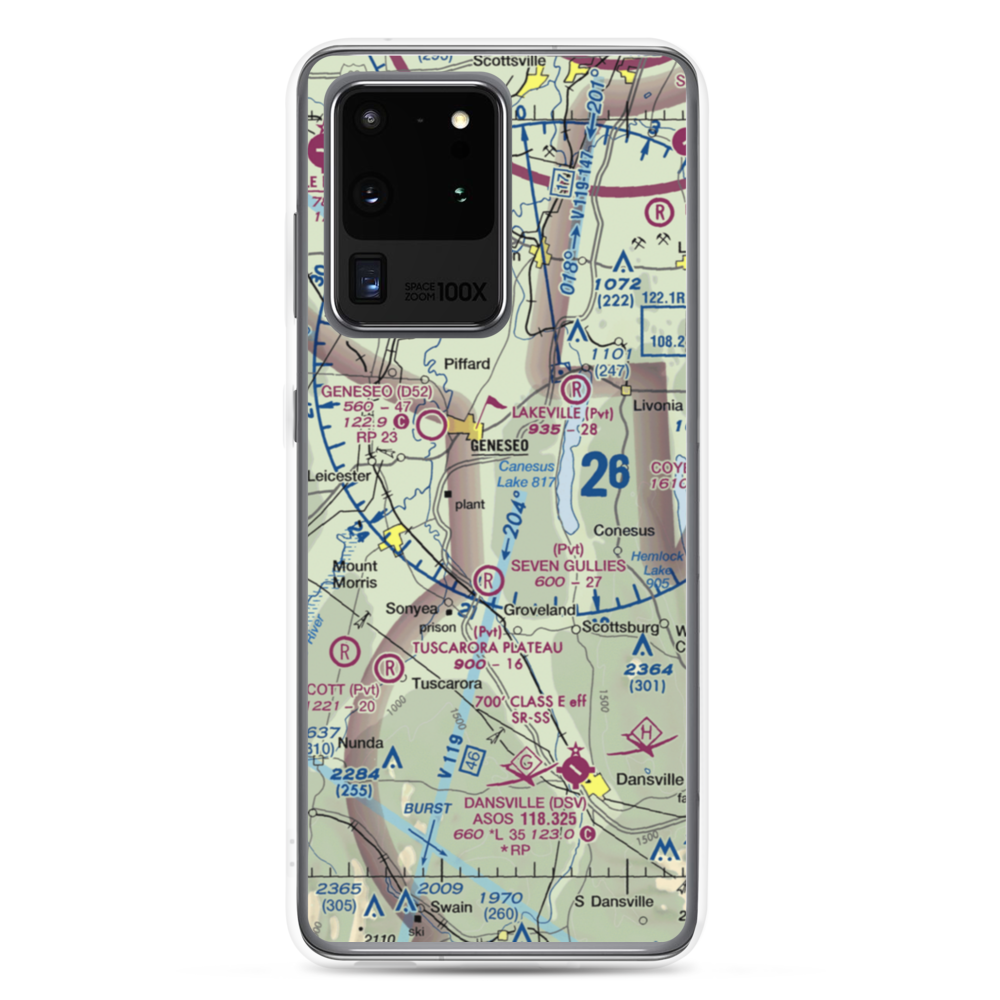 Merrimac Farms Airport (68NY) VFR Sectional Samsung Case Samsung Galaxy S20 Ultra model shown