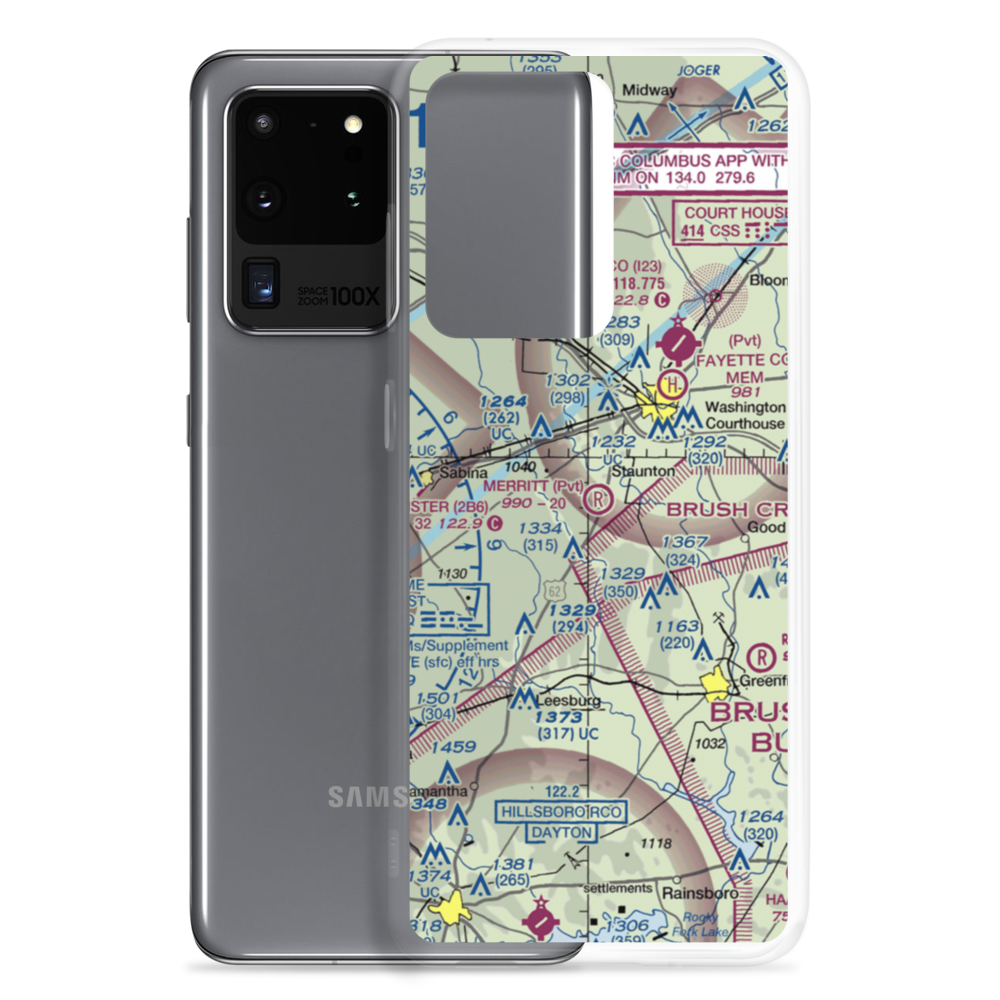 Merritt Airport (2OH2) VFR Sectional Samsung Case Samsung Galaxy S20 Ultra model shown