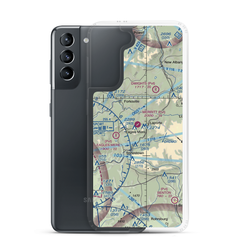 Merritt Field (4PN7) VFR Sectional Samsung Case Samsung Galaxy S21 model shown
