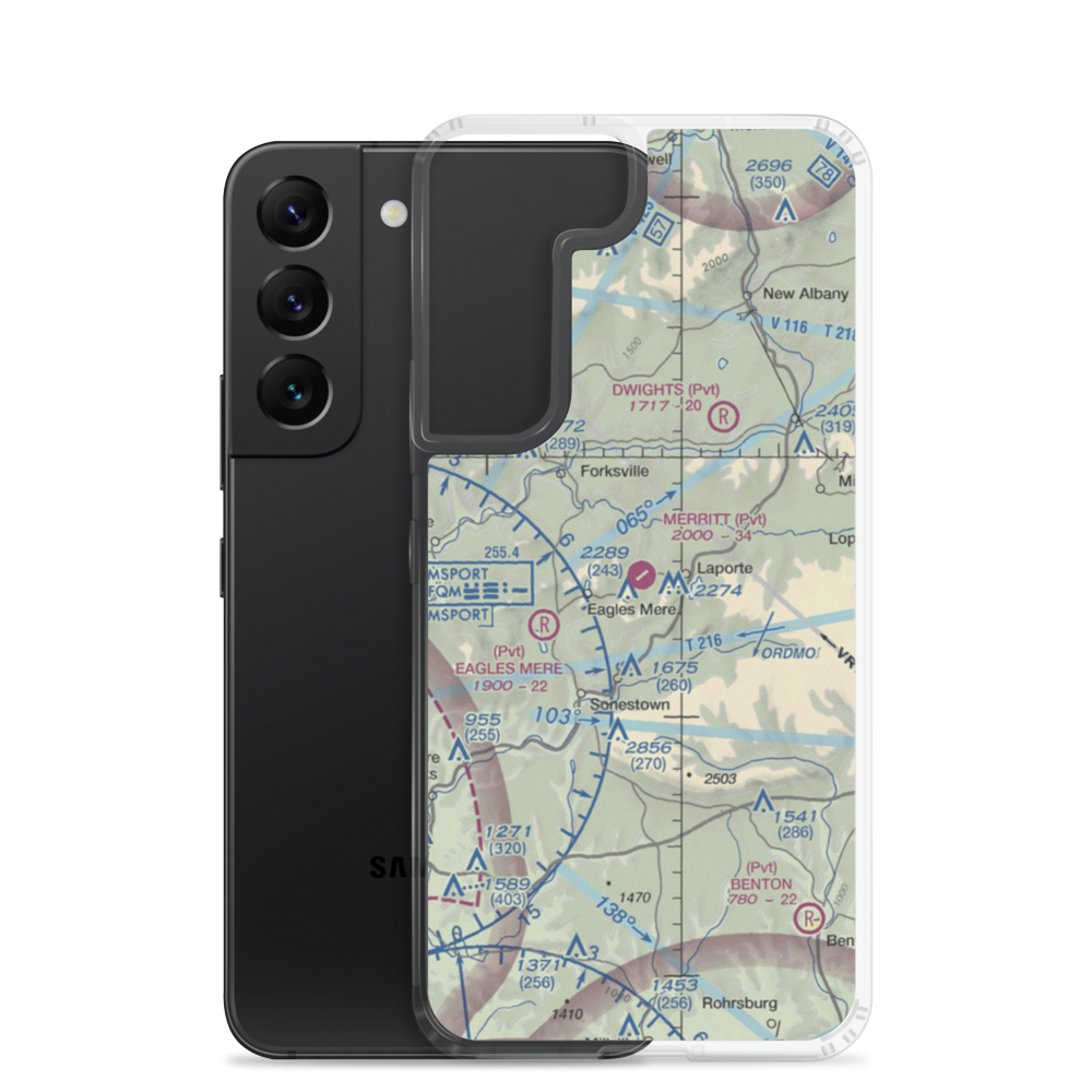 Merritt Field (4PN7) VFR Sectional Samsung Case Samsung Galaxy S22 model shown