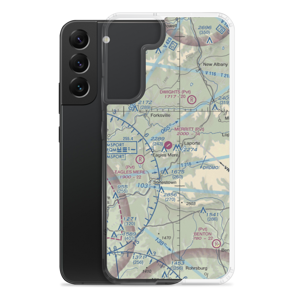 Merritt Field (4PN7) VFR Sectional Samsung Case Samsung Galaxy S22 Plus model shown