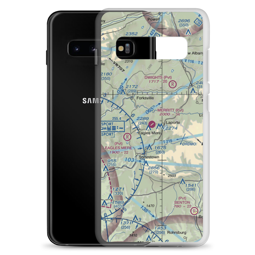 Merritt Field (4PN7) VFR Sectional Samsung Case Samsung Galaxy S10+ model shown