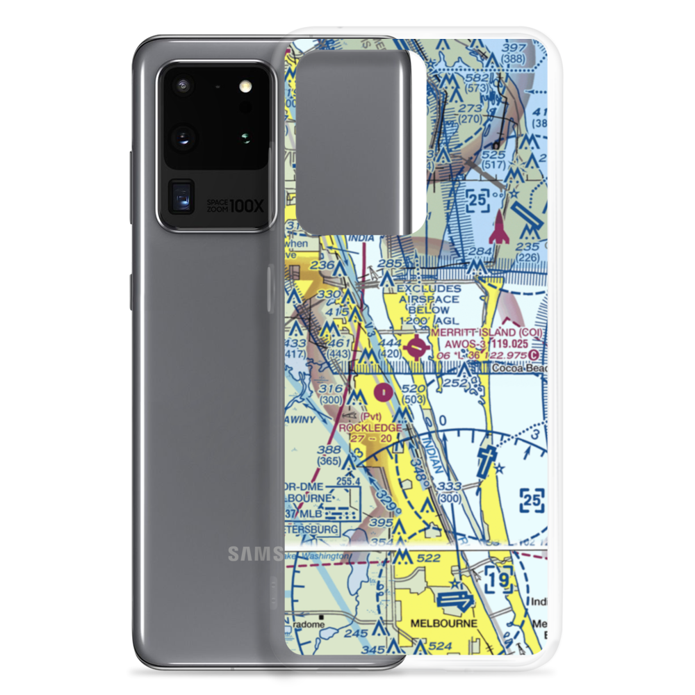 Merritt Island Airport (COI) VFR Sectional Samsung Case Samsung Galaxy S20 Ultra model shown