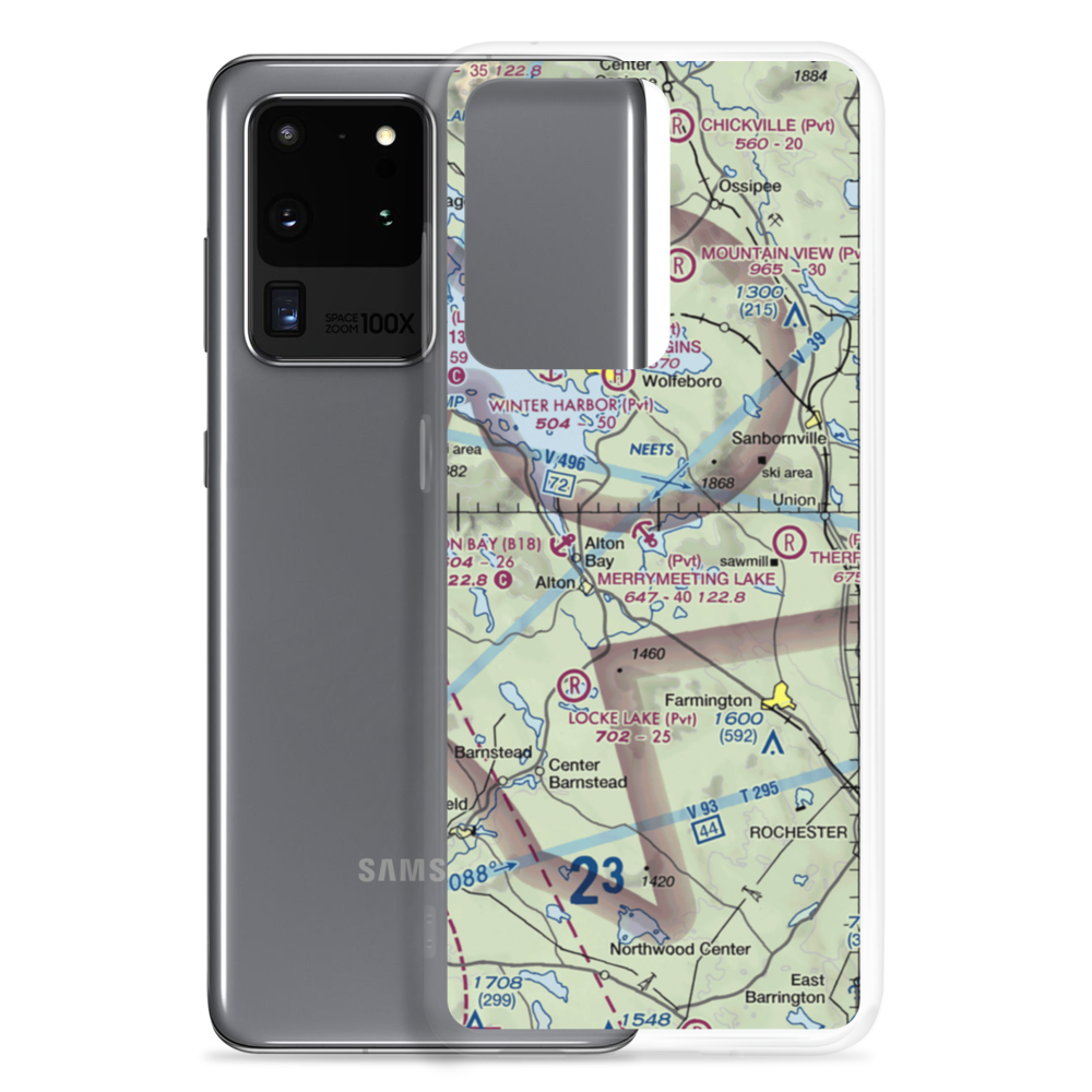 Merrymeeting Lake Seaplane Base (NH68) VFR Sectional Samsung Case Samsung Galaxy S20 Ultra model shown