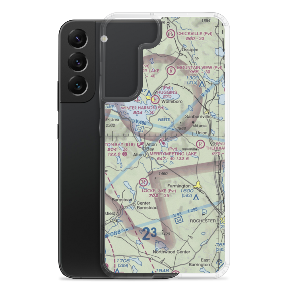 Merrymeeting Lake Seaplane Base (NH68) VFR Sectional Samsung Case Samsung Galaxy S22 Plus model shown