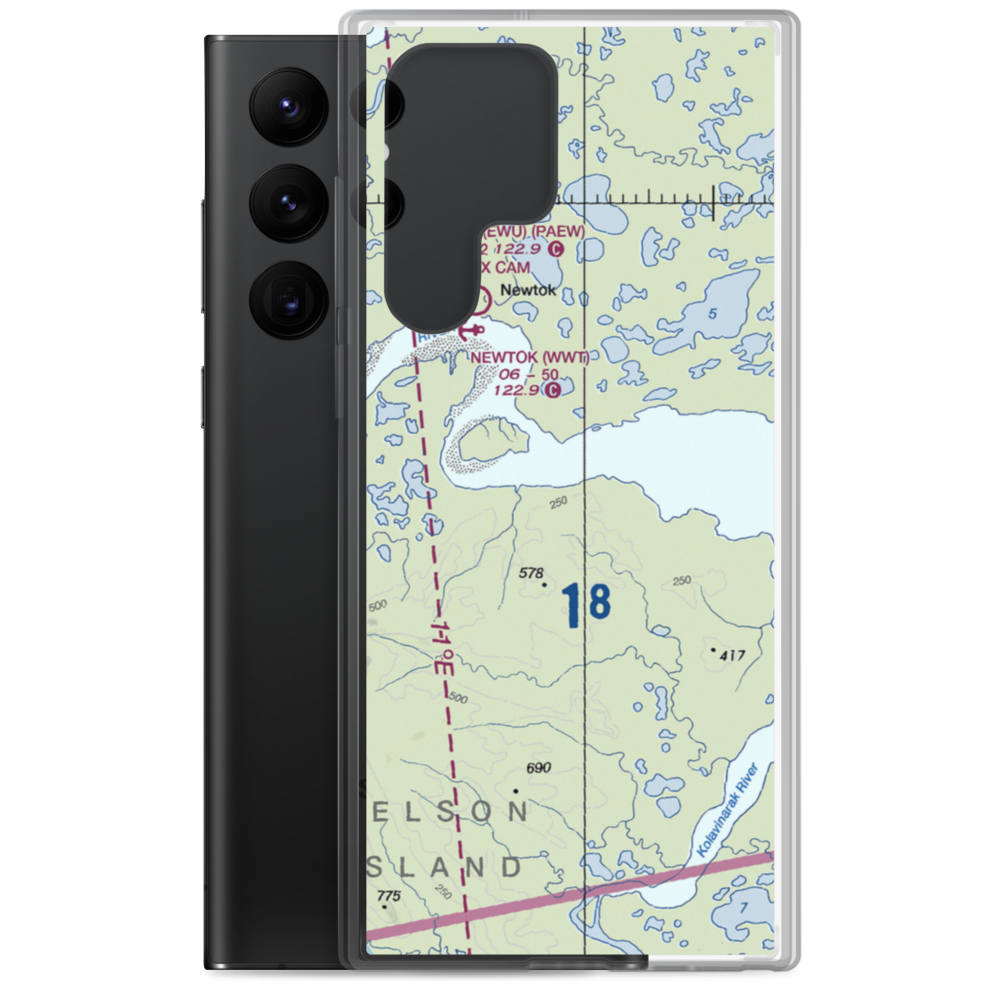 Mertarvik Quarry Road Landing Strip (F02) VFR Sectional Samsung Case Samsung Galaxy S22 Ultra model shown