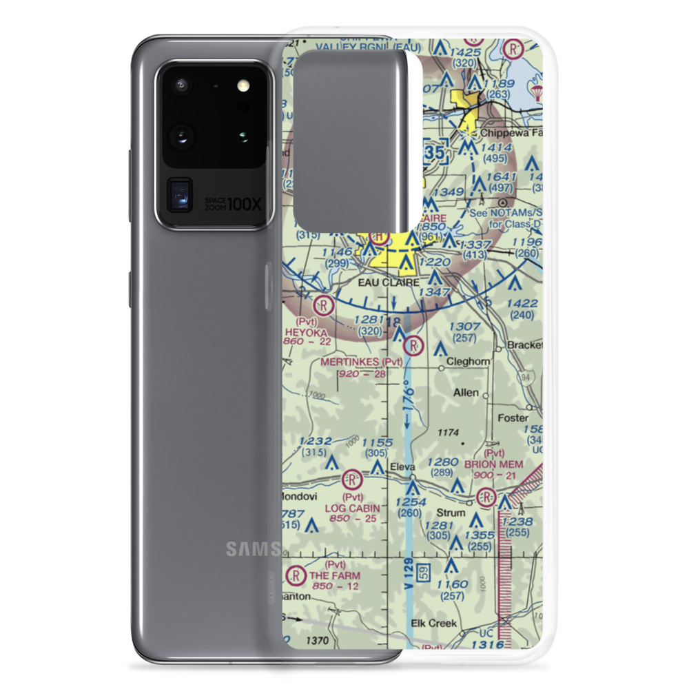 Mertinkes Airport (WI26) VFR Sectional Samsung Case Samsung Galaxy S20 Ultra model shown