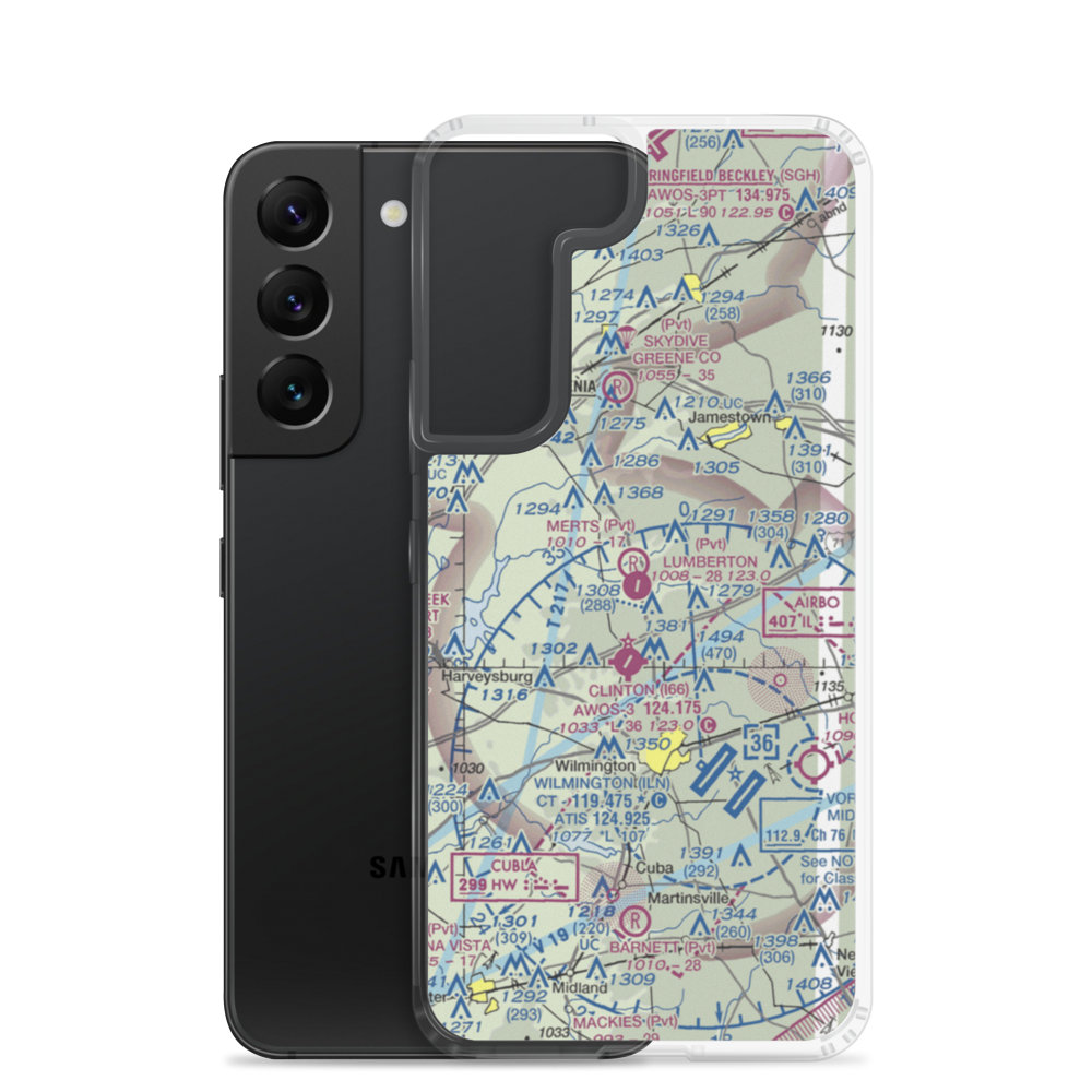 Merts Field (3OH9) VFR Sectional Samsung Case Samsung Galaxy S22 model shown