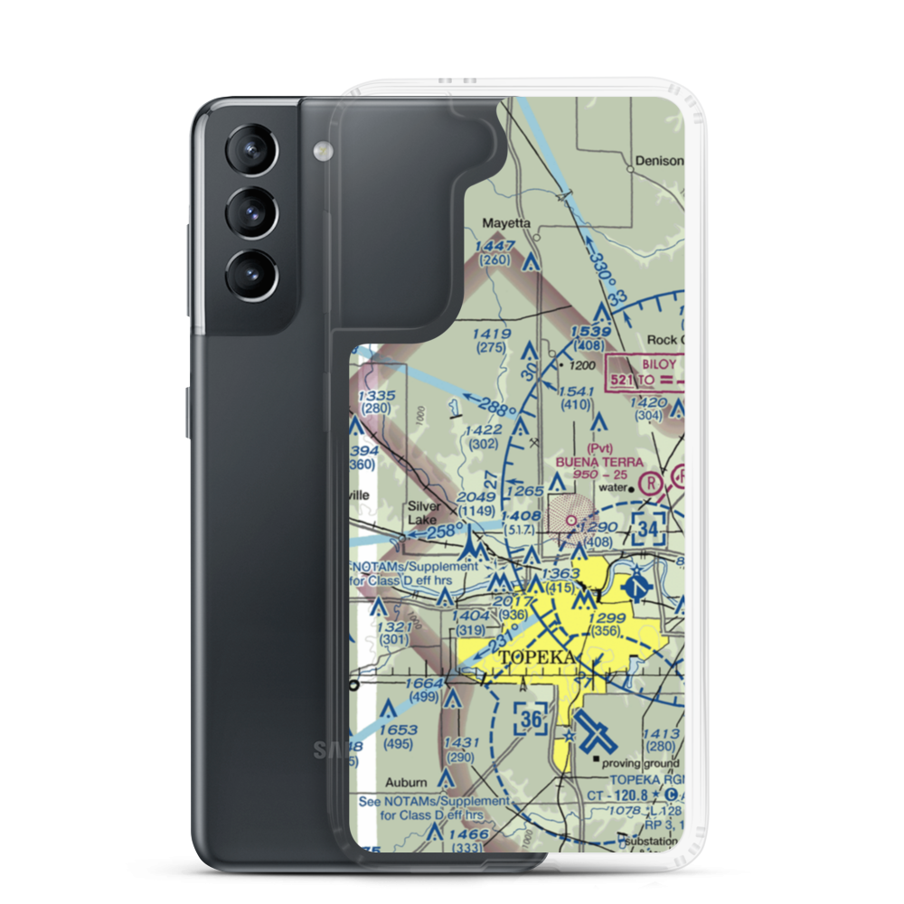 Mesa Verde Airport (3KS1) VFR Sectional Samsung Case Samsung Galaxy S21 model shown