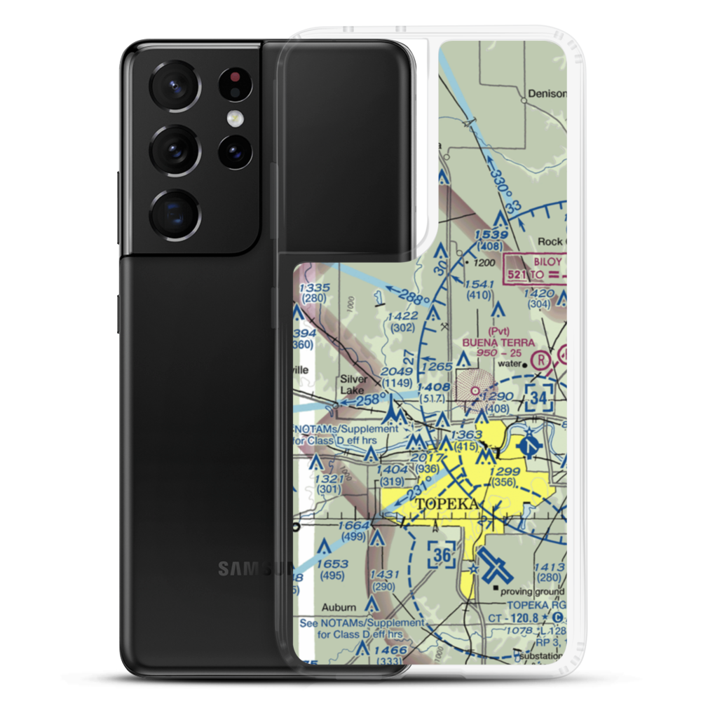 Mesa Verde Airport (3KS1) VFR Sectional Samsung Case Samsung Galaxy S21 Ultra model shown