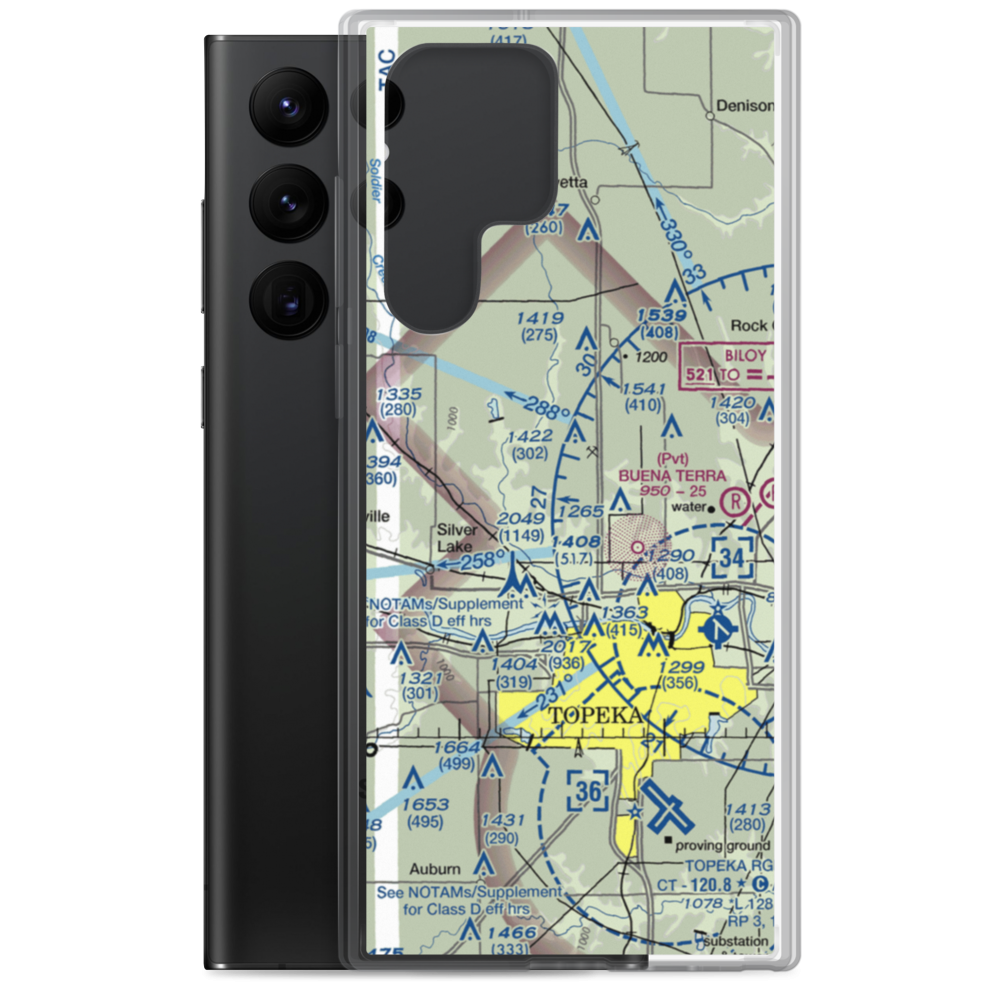 Mesa Verde Airport (3KS1) VFR Sectional Samsung Case Samsung Galaxy S22 Ultra model shown