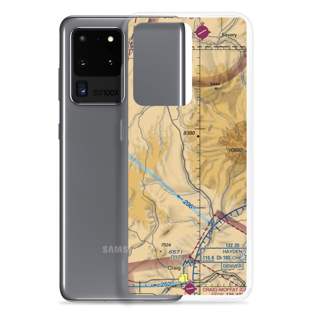 Mesa View Ranch Airport (5CO7) VFR Sectional Samsung Case Samsung Galaxy S20 Ultra model shown