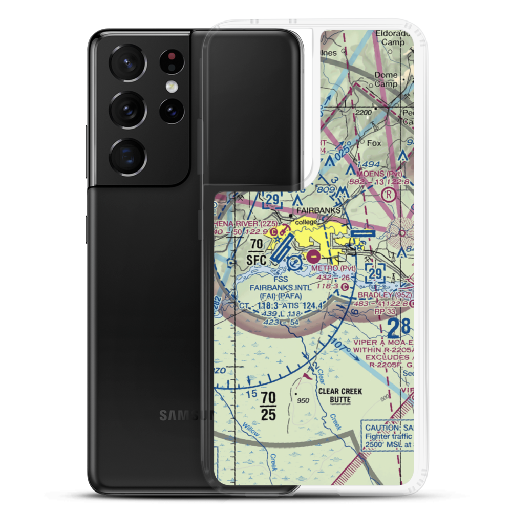 Metro Field (MTF) VFR Sectional Samsung Case Samsung Galaxy S21 Ultra model shown