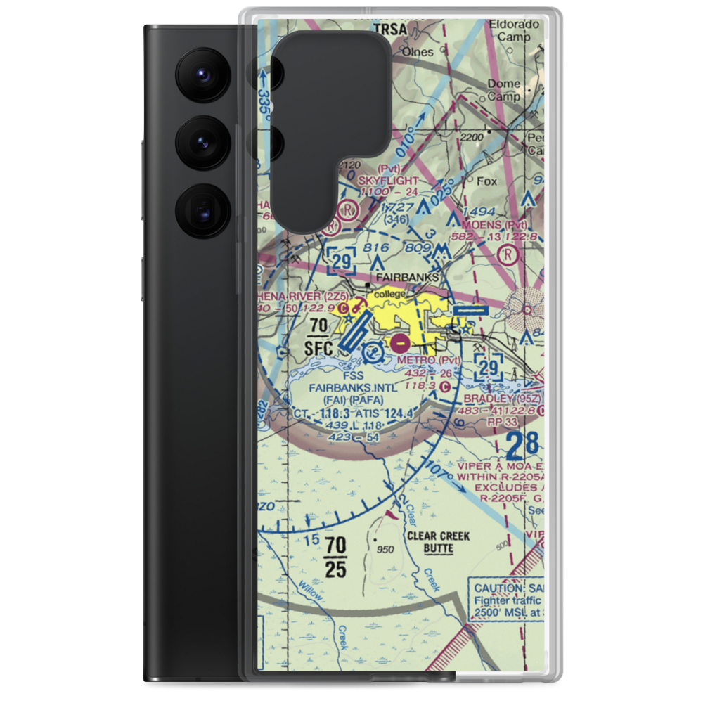 Metro Field (MTF) VFR Sectional Samsung Case Samsung Galaxy S22 Ultra model shown