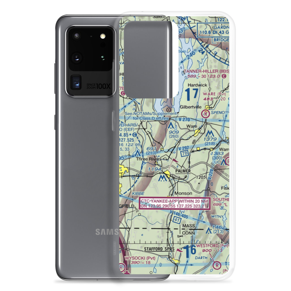 Metropolitan Airport (13MA) VFR Sectional Samsung Case Samsung Galaxy S20 Ultra model shown