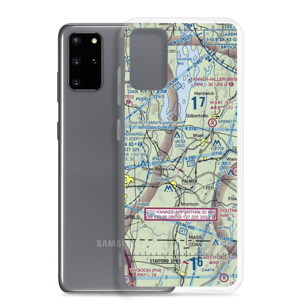 Metropolitan Airport (PMX) VFR Sectional Samsung Case Samsung Galaxy S20 Plus model shown