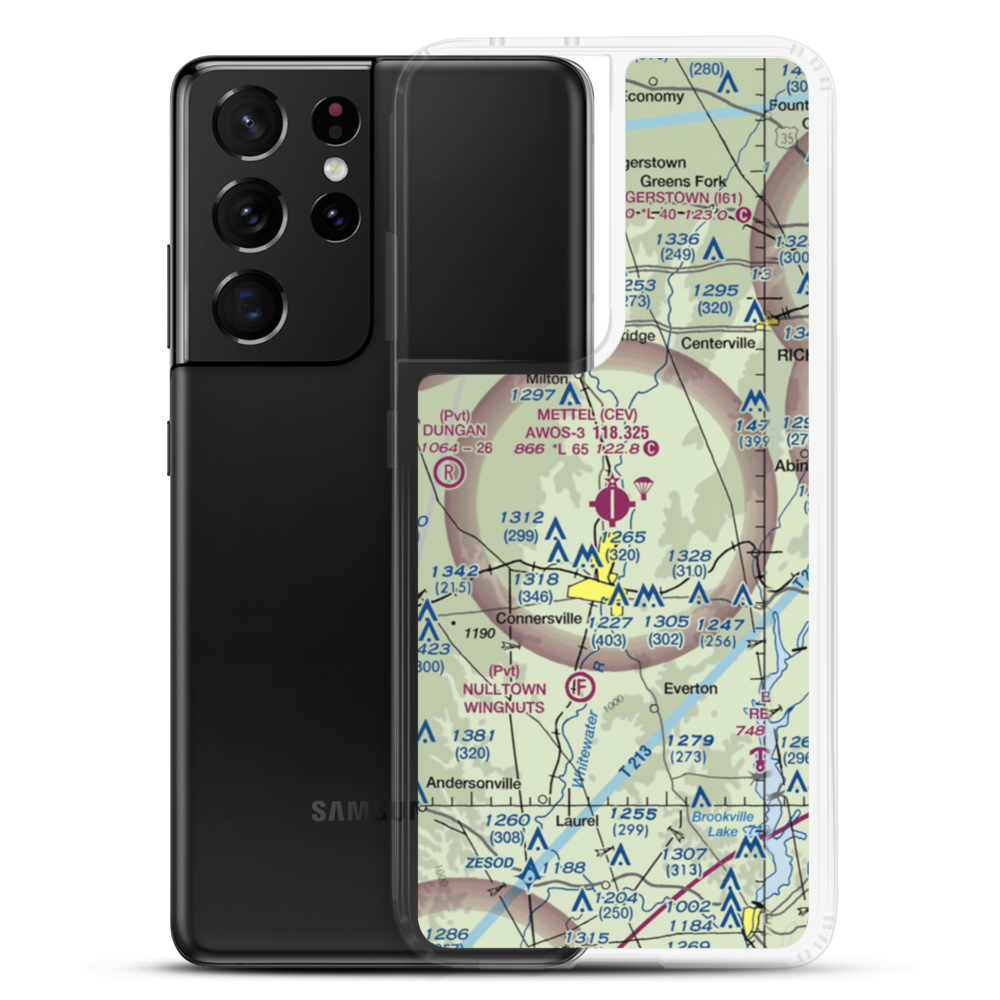 Mettel Field (CEV) VFR Sectional Samsung Case Samsung Galaxy S21 Ultra model shown