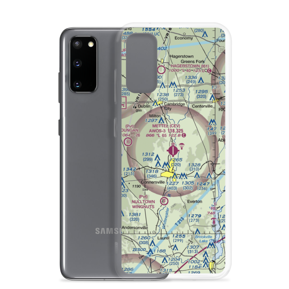 Mettel Field (CEV) VFR Sectional Samsung Case Samsung Galaxy S20 model shown