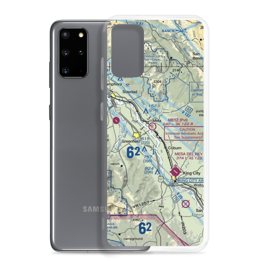 Metz Airport (3CA7) VFR Sectional Samsung Case Samsung Galaxy S20 Plus model shown