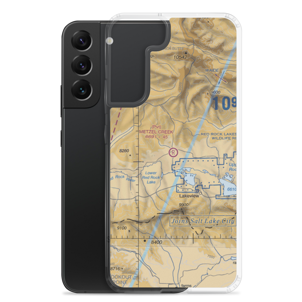 Metzel Creek Airport (MT47) VFR Sectional Samsung Case Samsung Galaxy S22 Plus model shown