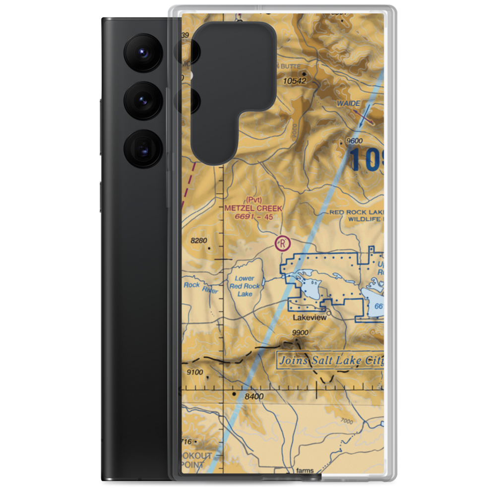 Metzel Creek Airport (MT47) VFR Sectional Samsung Case Samsung Galaxy S22 Ultra model shown