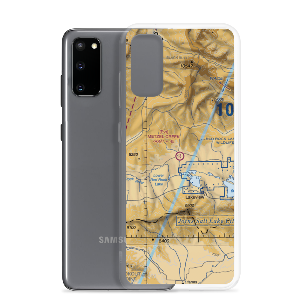 Metzel Creek Airport (MT47) VFR Sectional Samsung Case Samsung Galaxy S20 model shown