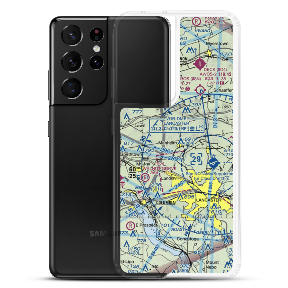 Metzler Airport (5PA3) VFR Sectional Samsung Case Samsung Galaxy S21 Ultra model shown