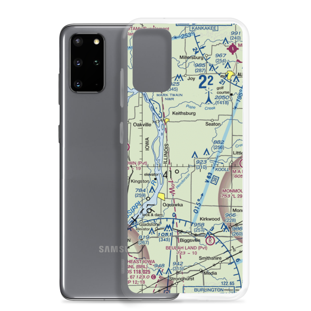 Meyer Airport (LL23) VFR Sectional Samsung Case Samsung Galaxy S20 Plus model shown
