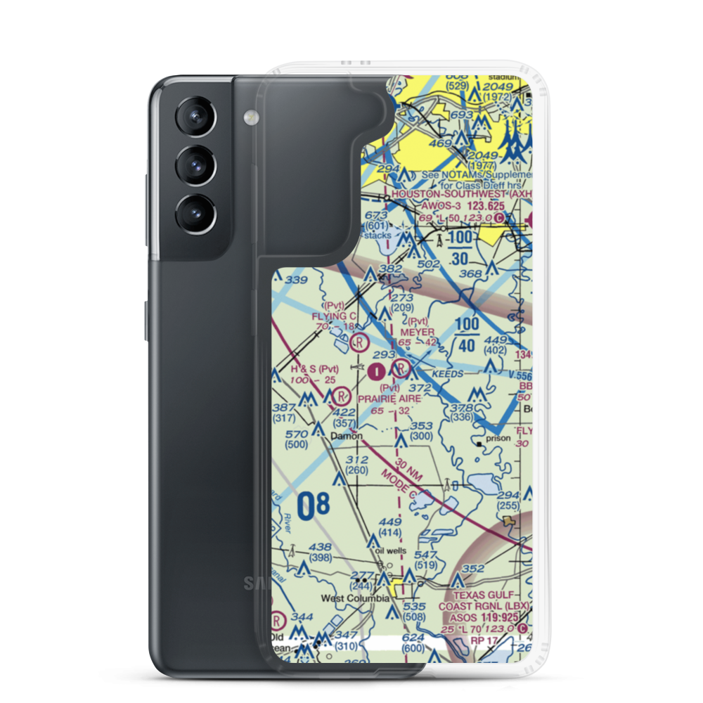 Meyer Field (TA33) VFR Sectional Samsung Case Samsung Galaxy S21 model shown
