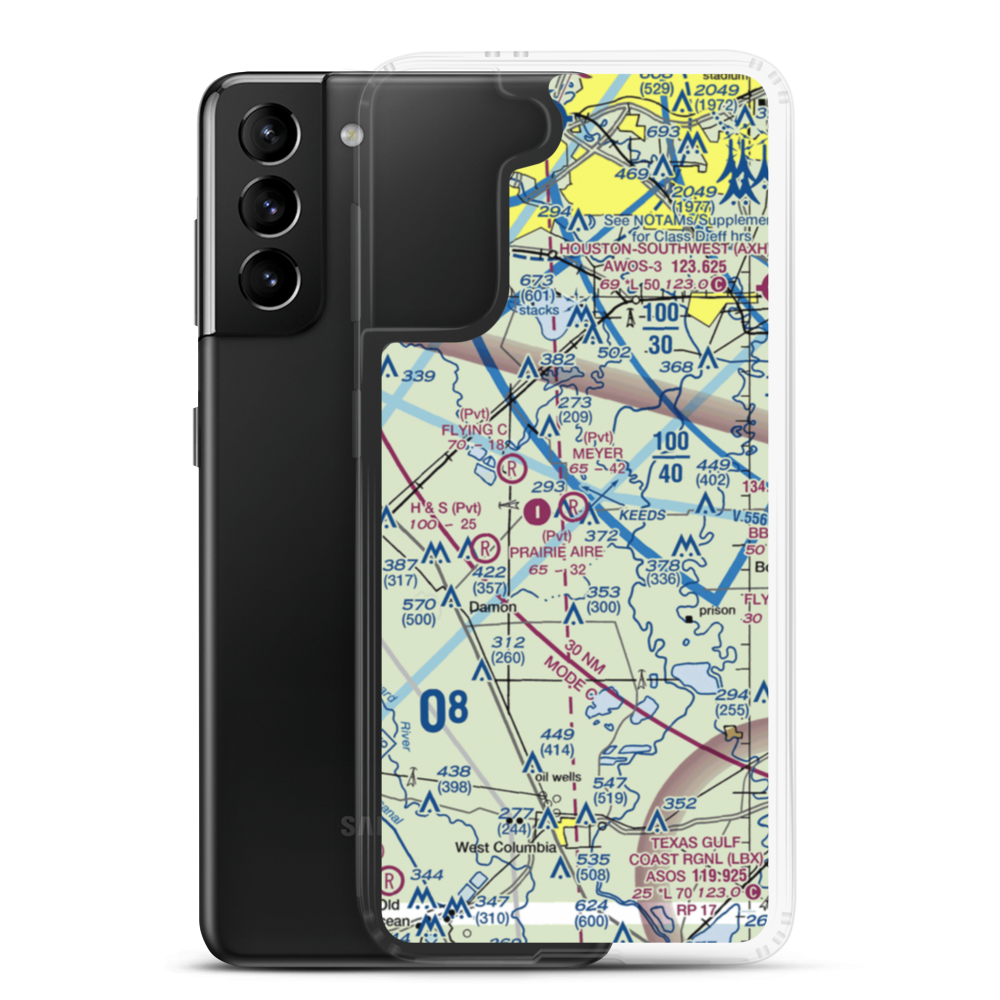 Meyer Field (TA33) VFR Sectional Samsung Case Samsung Galaxy S21 Plus model shown