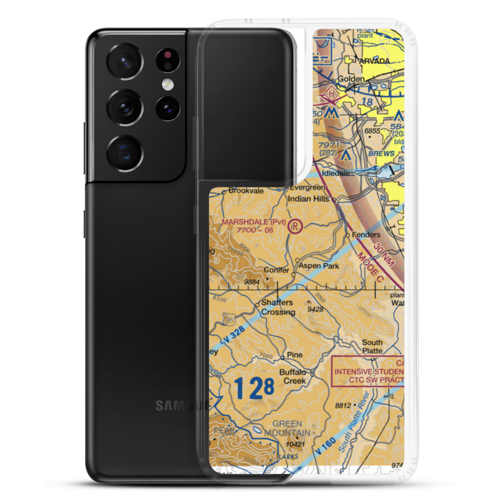 Meyer Ranch Airport (5CO6) VFR Sectional Samsung Case Samsung Galaxy S21 Ultra model shown