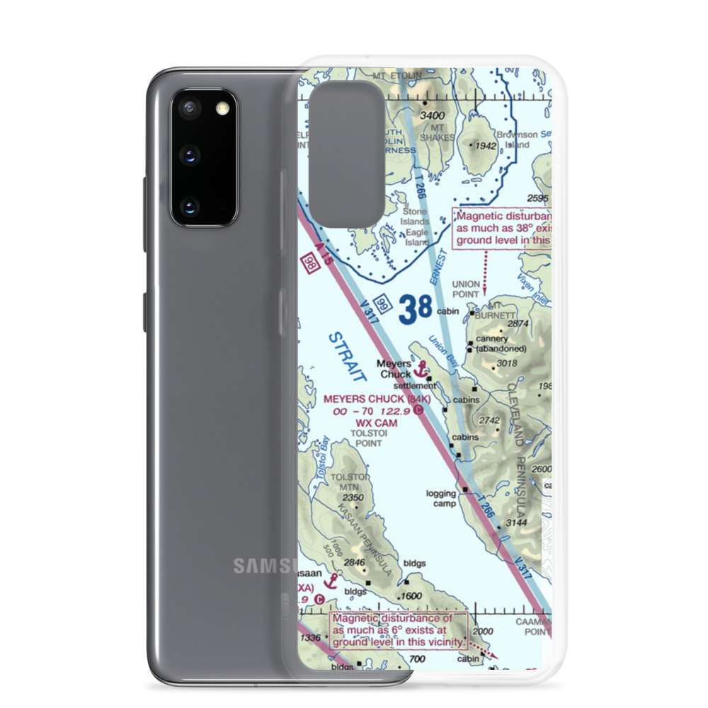 Meyers Chuck Seaplane Base (84K) VFR Sectional Samsung Case Samsung Galaxy S20 model shown