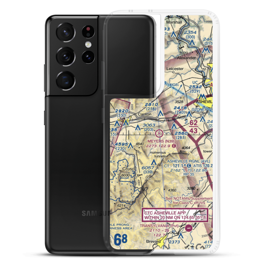 Meyers Heliport (N39) VFR Sectional Samsung Case Samsung Galaxy S21 Ultra model shown