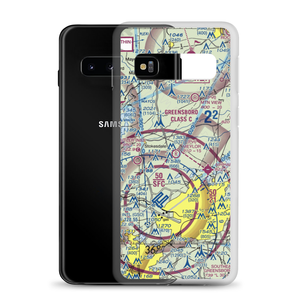 Meylor Field (9NC9) VFR Sectional Samsung Case Samsung Galaxy S10 model shown