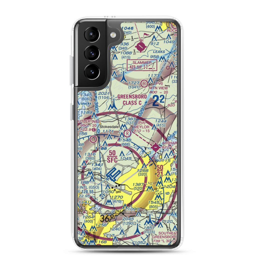 Meylor Field (9NC9) VFR Sectional Samsung Case Samsung Galaxy S21 Plus model shown