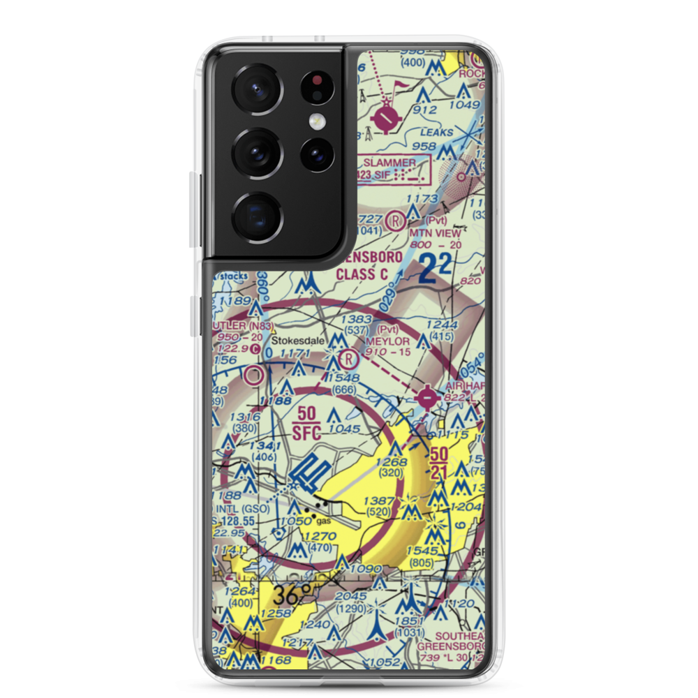 Meylor Field (9NC9) VFR Sectional Samsung Case Samsung Galaxy S21 Ultra model shown
