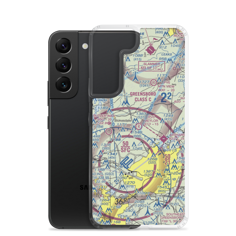 Meylor Field (9NC9) VFR Sectional Samsung Case Samsung Galaxy S22 model shown
