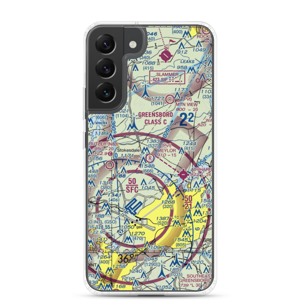 Meylor Field (9NC9) VFR Sectional Samsung Case Samsung Galaxy S22 Plus model shown