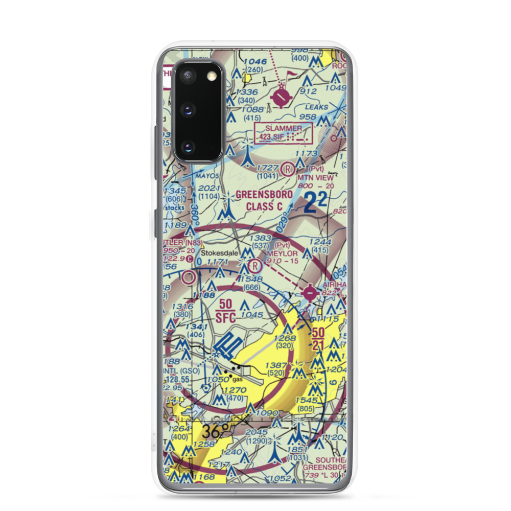 Meylor Field (9NC9) VFR Sectional Samsung Case Samsung Galaxy S20 model shown
