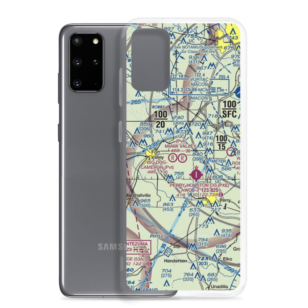 Miami Valley Farm Airport (GA99) VFR Sectional Samsung Case Samsung Galaxy S20 Plus model shown