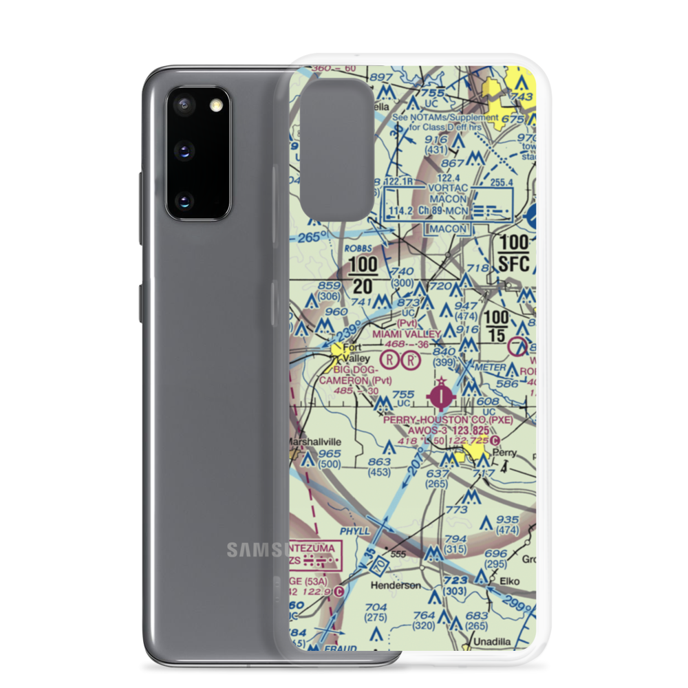 Miami Valley Farm Airport (GA99) VFR Sectional Samsung Case Samsung Galaxy S20 model shown